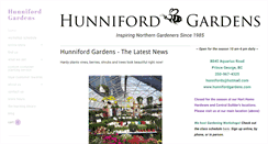 Desktop Screenshot of hunnifordgardens.com